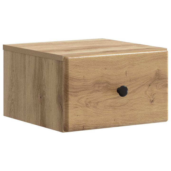Væghængt Natbord med skuffe 2 pcs Artisan-eg 34,5 x 33 x 20 cm