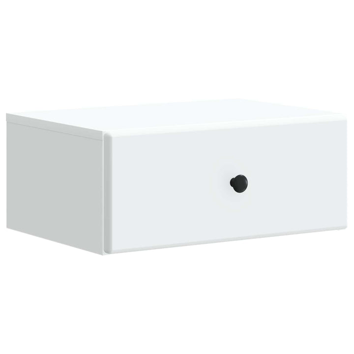 Væghængt Natbord 2 pcs Hvid 49 x 34,5 x 20 cm Konstrueret træ
