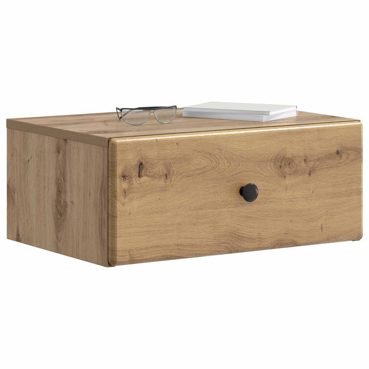 Væghængt Natbord med skuffe 2 pcs Artisan-eg 49 x 34,5 x 20 cm