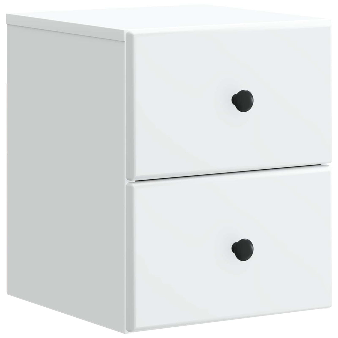 Væghængt Natbord 2 pcs Hvid 34,5 x 33 x 40 cm Konstrueret træ