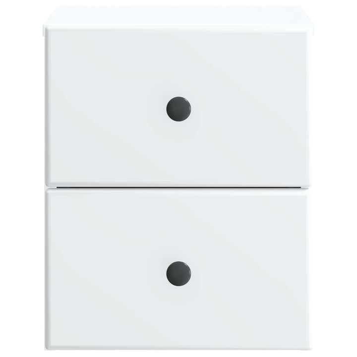 Væghængt Natbord 2 pcs Hvid 34,5 x 33 x 40 cm Konstrueret træ