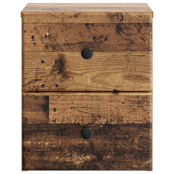 Væghængt Natbord Gammelt træ 34,5 x 33 x 40 cm Konstrueret træ