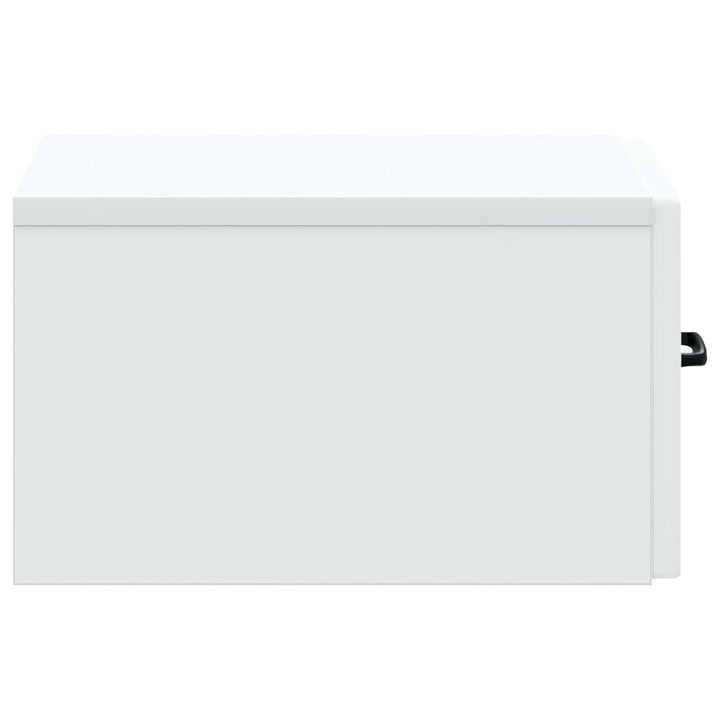 Væghængt Sideskab Hvid 59 x 34,5 x 17 cm Konstrueret træ