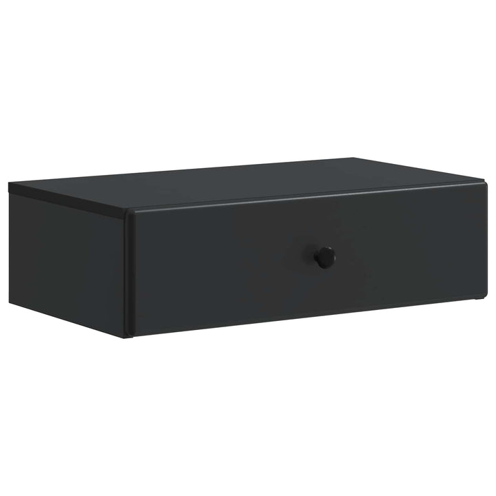 Væghængt Sideskab Sort 59 x 34,5 x 17 cm Konstrueret træ