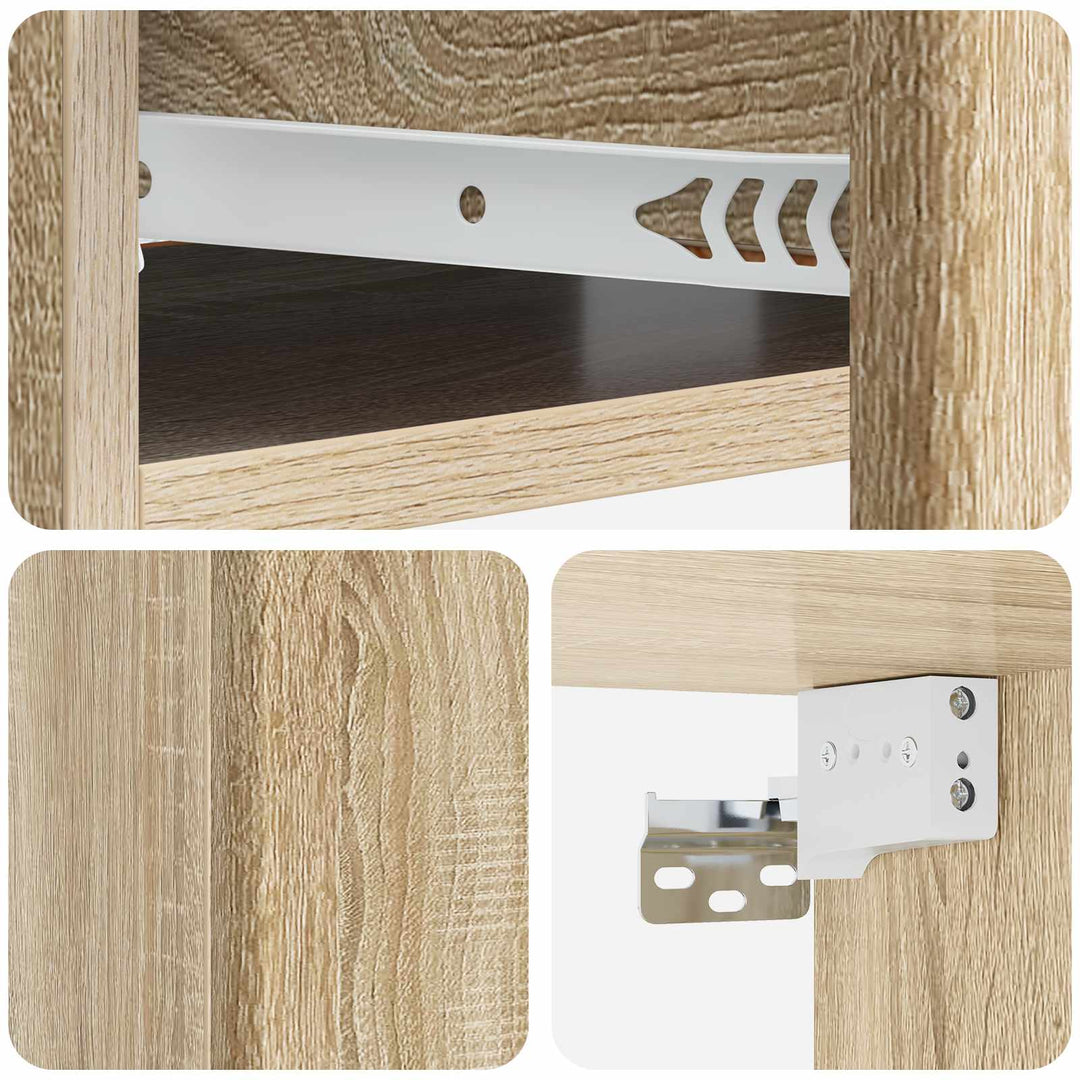 Væghængt Sideskab Sonoma-eg 59 x 34,5 x 17 cm Konstrueret træ