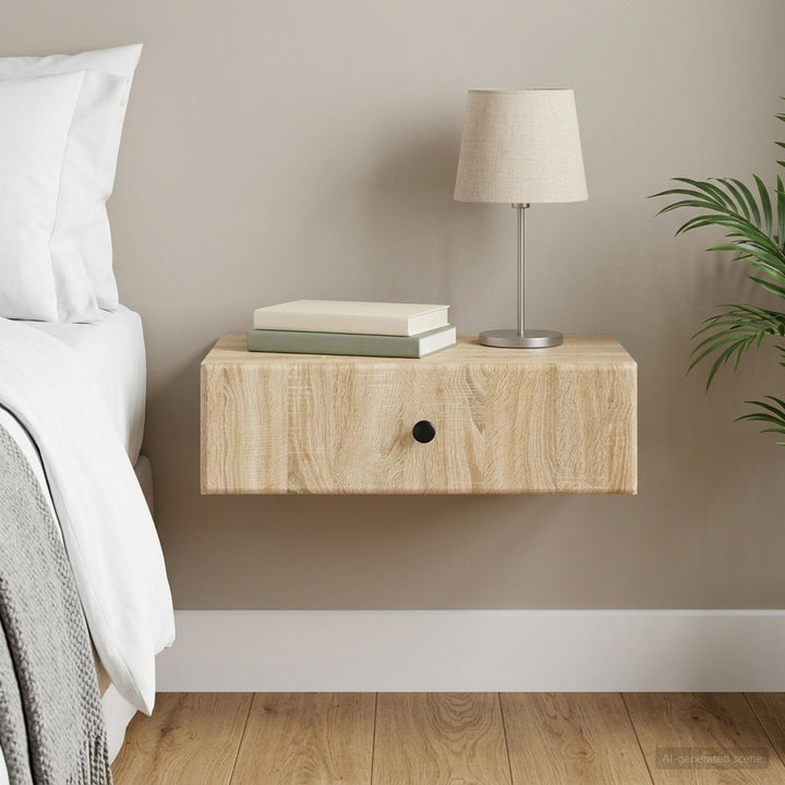 Væghængt Sideskab Sonoma-eg 59 x 34,5 x 17 cm Konstrueret træ