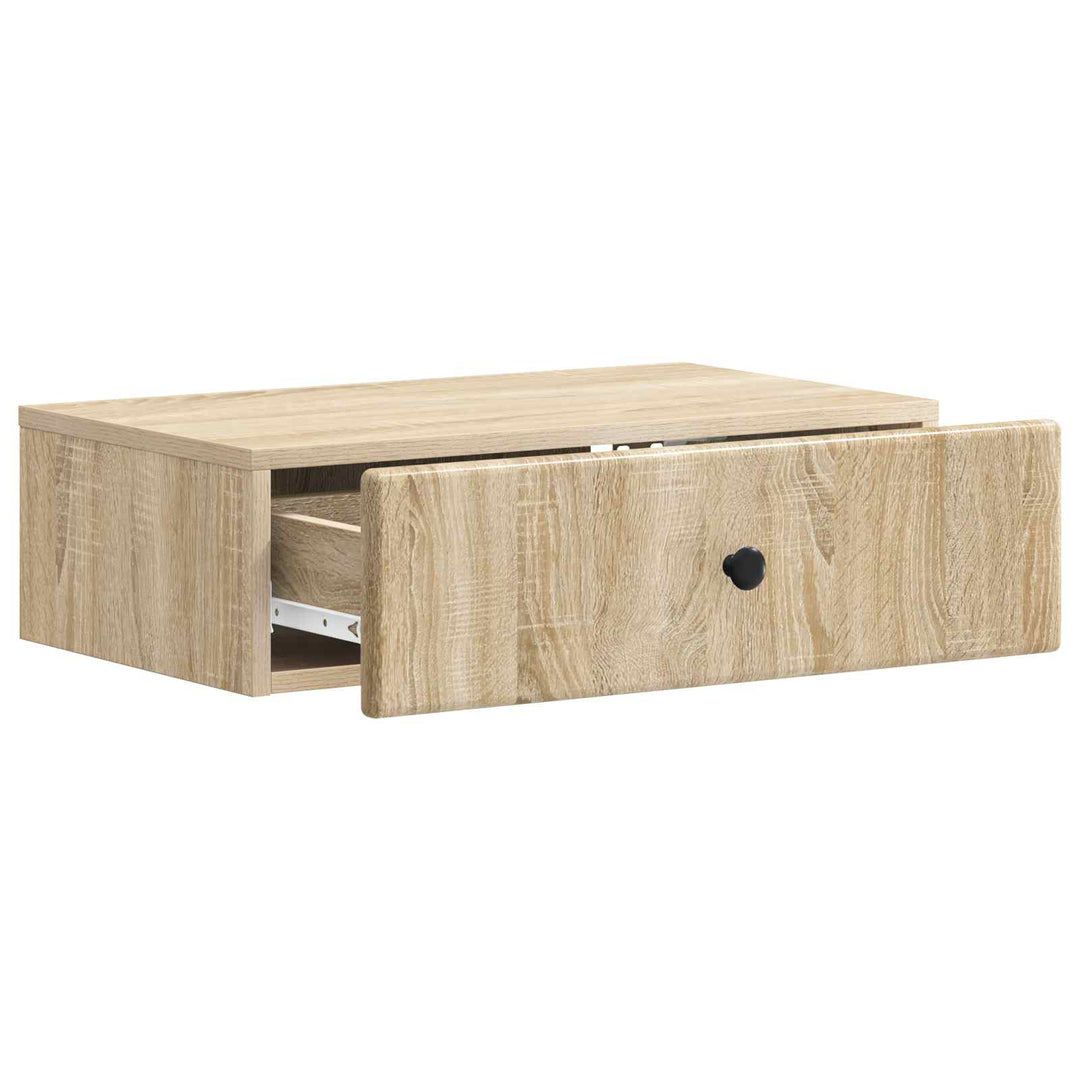 Væghængt Sideskab Sonoma-eg 59 x 34,5 x 17 cm Konstrueret træ