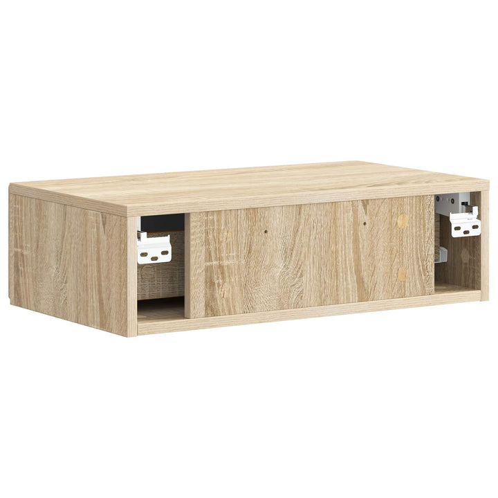 Væghængt Sideskab Sonoma-eg 59 x 34,5 x 17 cm Konstrueret træ