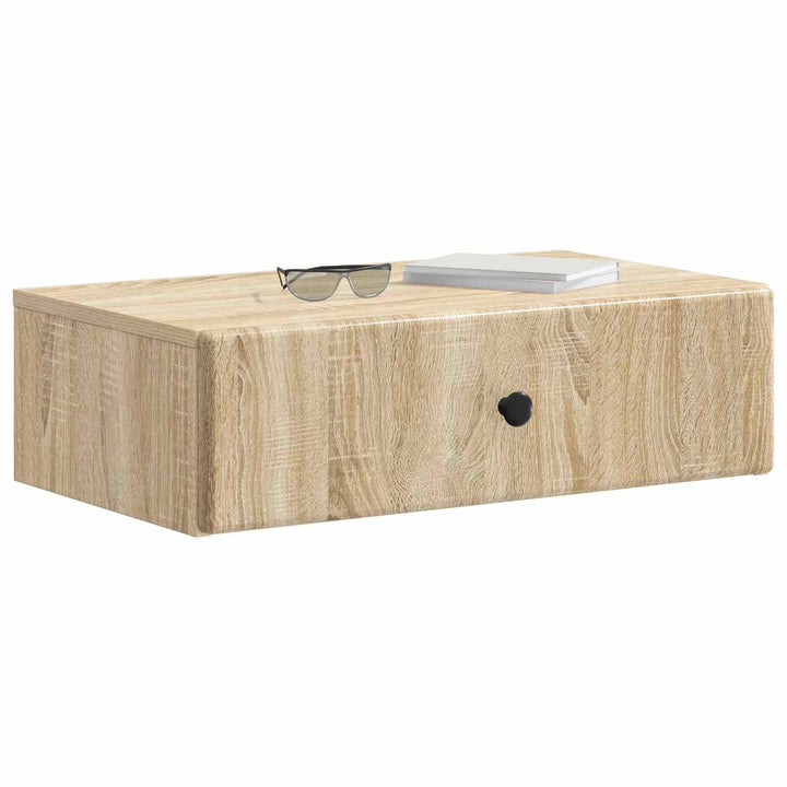Væghængt Sideskab Sonoma-eg 59 x 34,5 x 17 cm Konstrueret træ