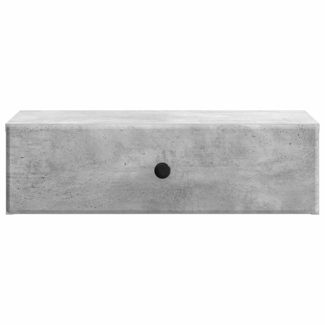 Væghængt Sideskab Betongrå 59 x 34,5 x 17 cm Konstrueret træ