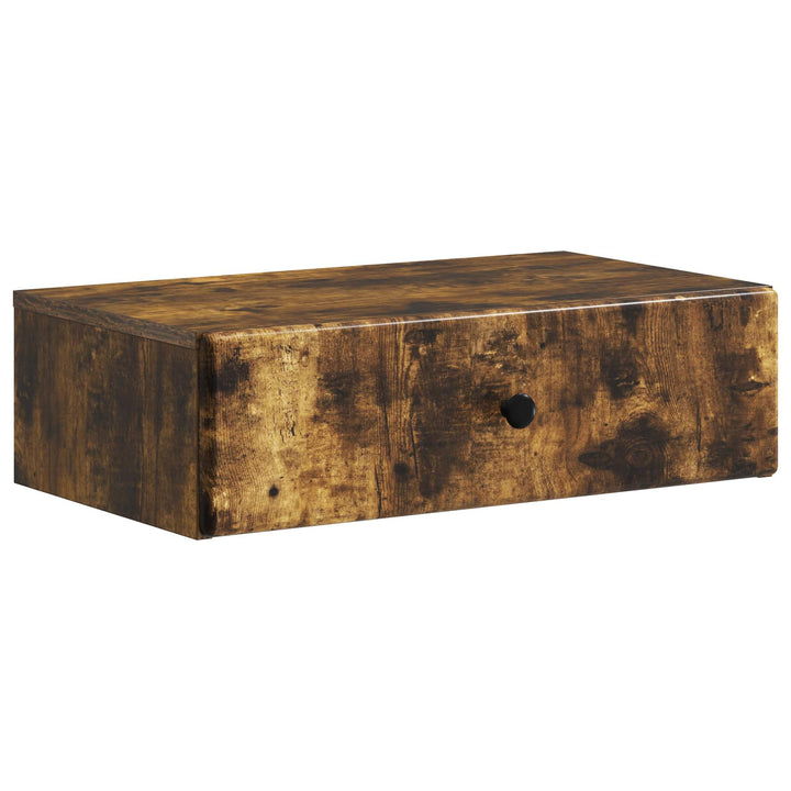 Væghængt Sideskab Røget eg 59 x 34,5 x 17 cm Konstrueret træ
