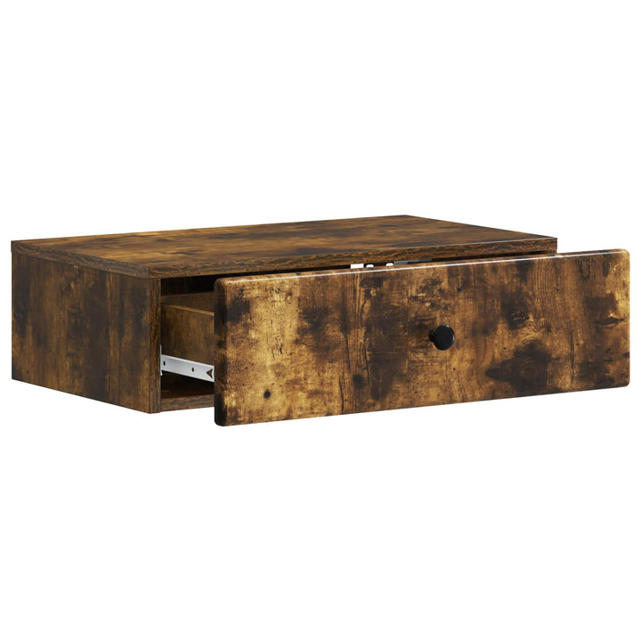 Væghængt Sideskab Røget eg 59 x 34,5 x 17 cm Konstrueret træ