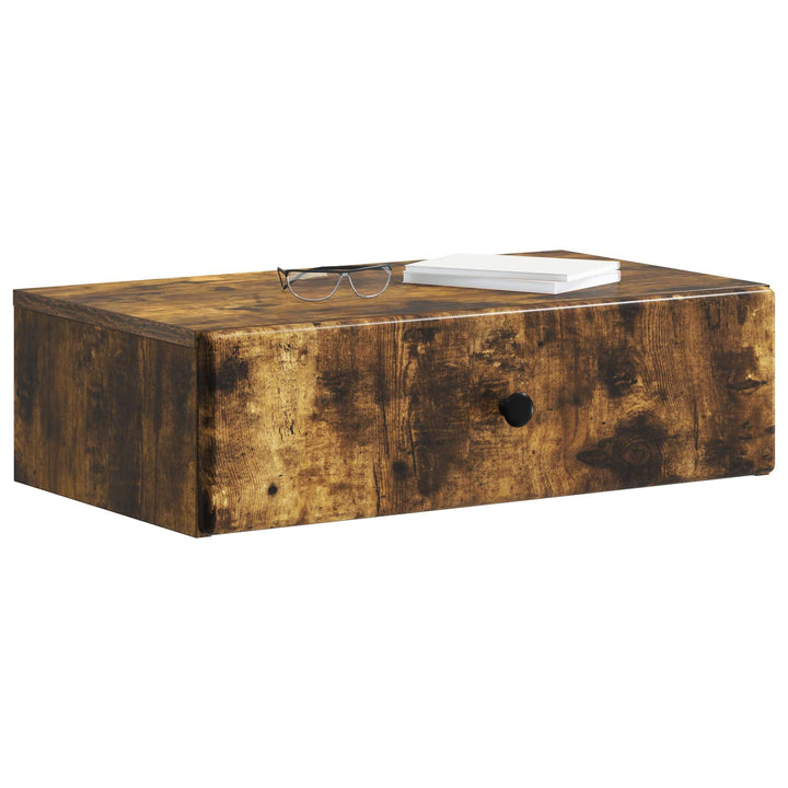 Væghængt Sideskab Røget eg 59 x 34,5 x 17 cm Konstrueret træ