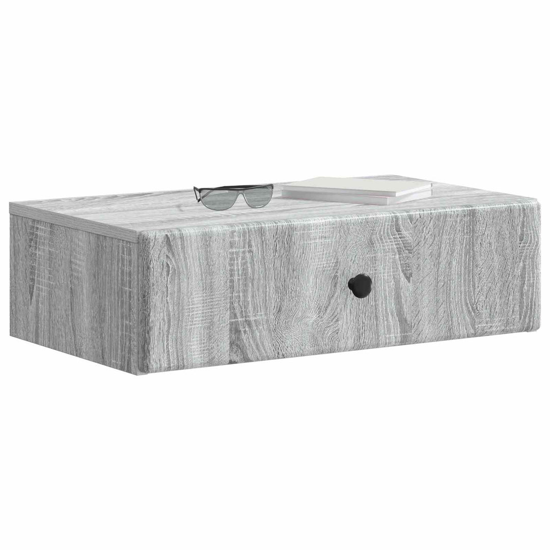 Væghængt Sideskab Grå sonoma-eg 59 x 34,5 x 17 cm