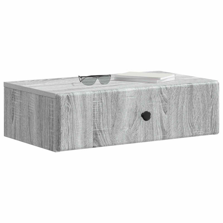 Væghængt Sideskab Grå sonoma-eg 59 x 34,5 x 17 cm