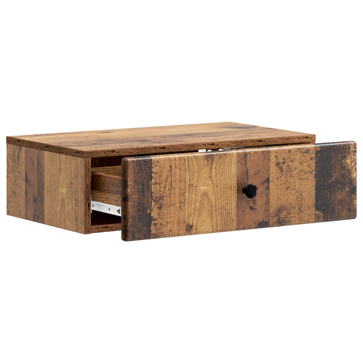 Væghængt Sideskab Gammelt træ 59 x 34,5 x 17 cm Konstrueret træ