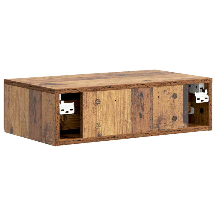 Væghængt Sideskab Gammelt træ 59 x 34,5 x 17 cm Konstrueret træ