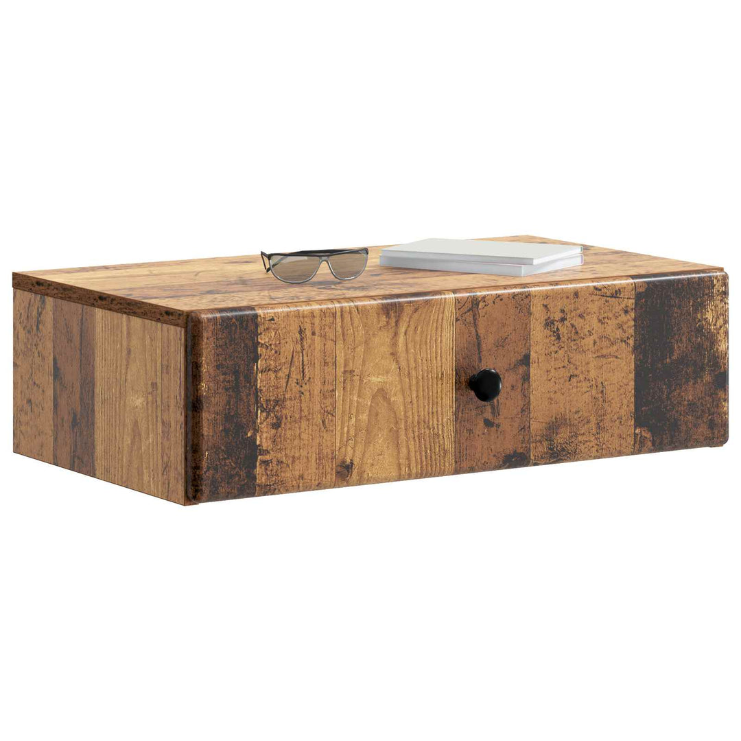 Væghængt Sideskab Gammelt træ 59 x 34,5 x 17 cm Konstrueret træ