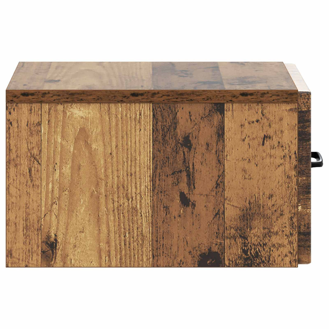 Væghængt Sideskab Gammelt træ 59 x 34,5 x 17 cm Konstrueret træ