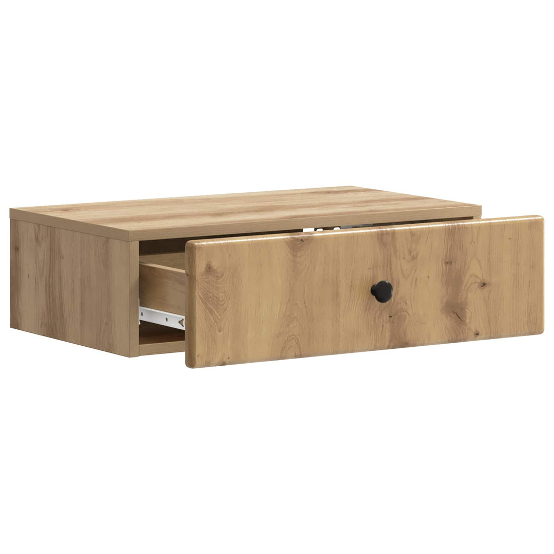 Væghængt Sideskab 59 x 34,5 x 17 cm Konstrueret træ Artisan-eg