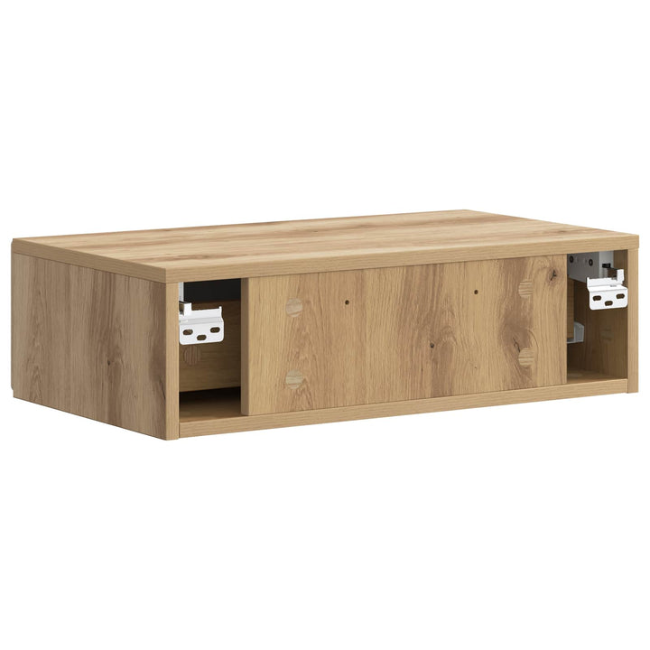 Væghængt Sideskab 59 x 34,5 x 17 cm Konstrueret træ Artisan-eg