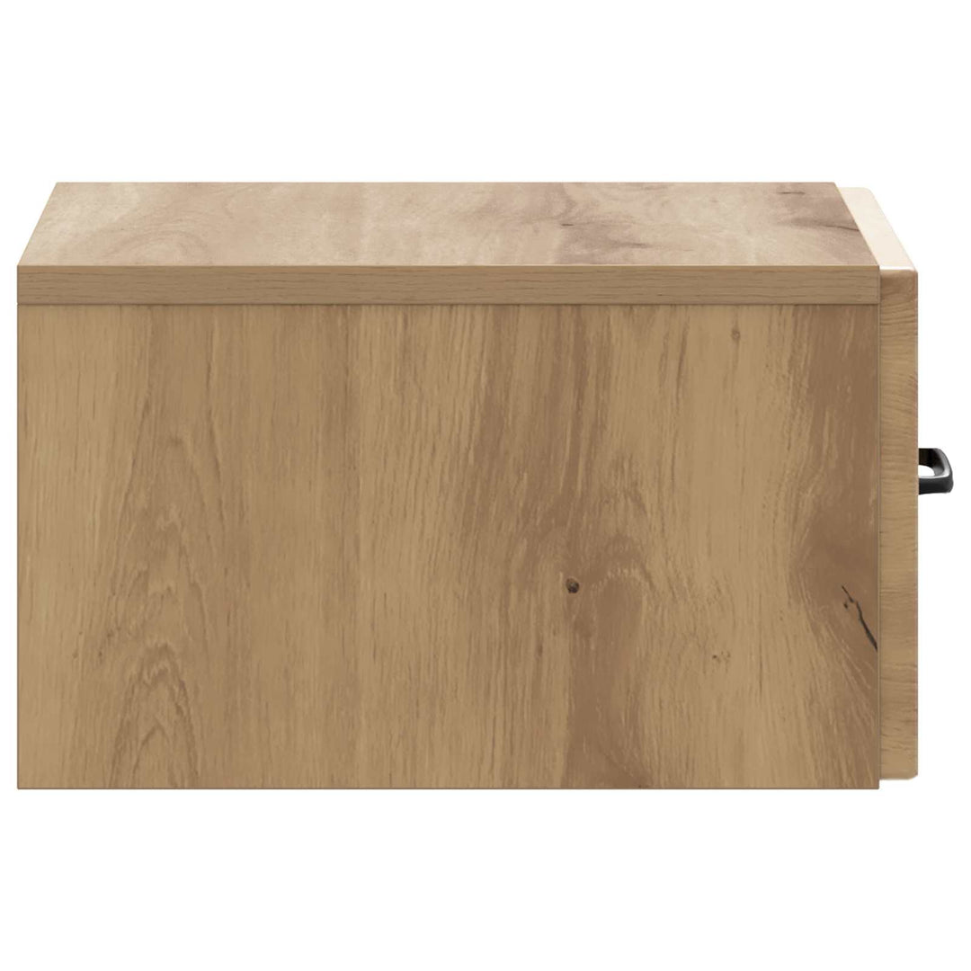 Væghængt Sideskab 59 x 34,5 x 17 cm Konstrueret træ Artisan-eg