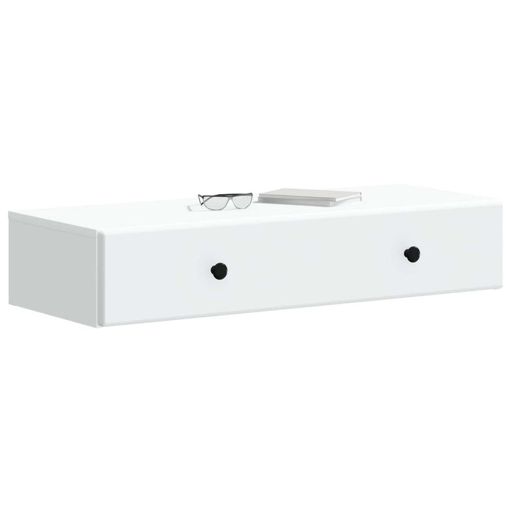 Væghængt Sideskab Hvid 87,5 x 34,5 x 17 cm Konstrueret træ