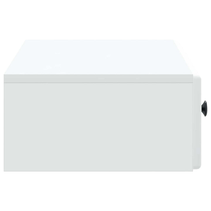 Væghængt Sideskab Hvid 87,5 x 34,5 x 17 cm Konstrueret træ