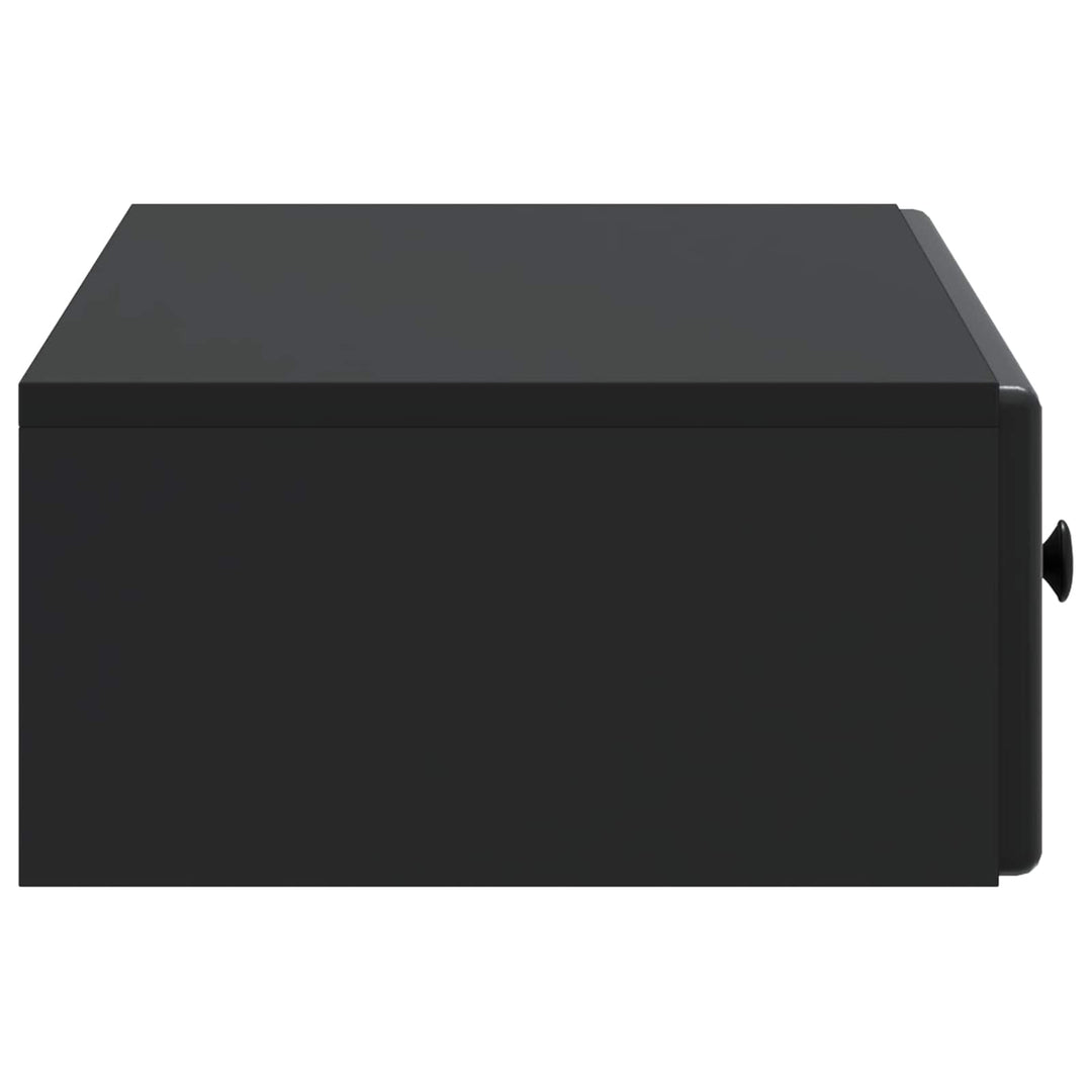 Væghængt Sideskab Sort 87,5 x 34,5 x 17 cm Konstrueret træ