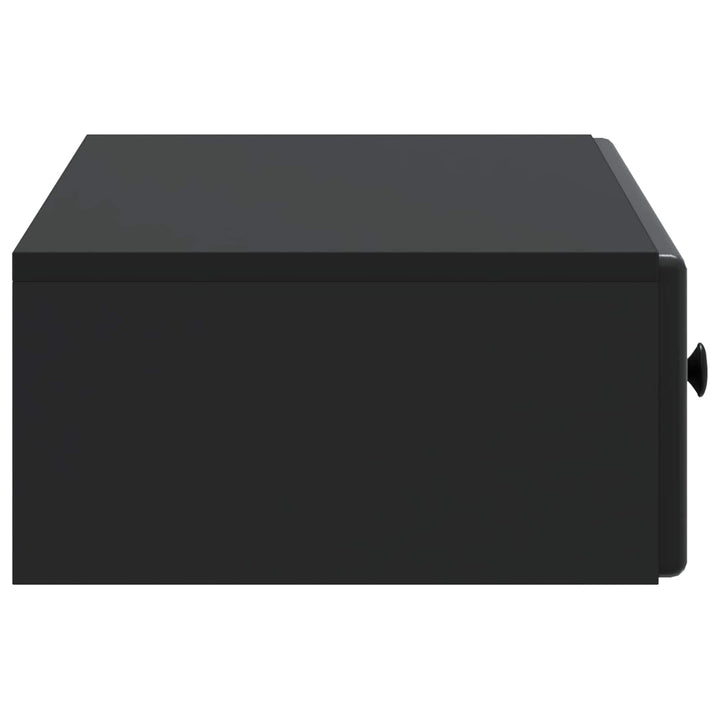 Væghængt Sideskab Sort 87,5 x 34,5 x 17 cm Konstrueret træ