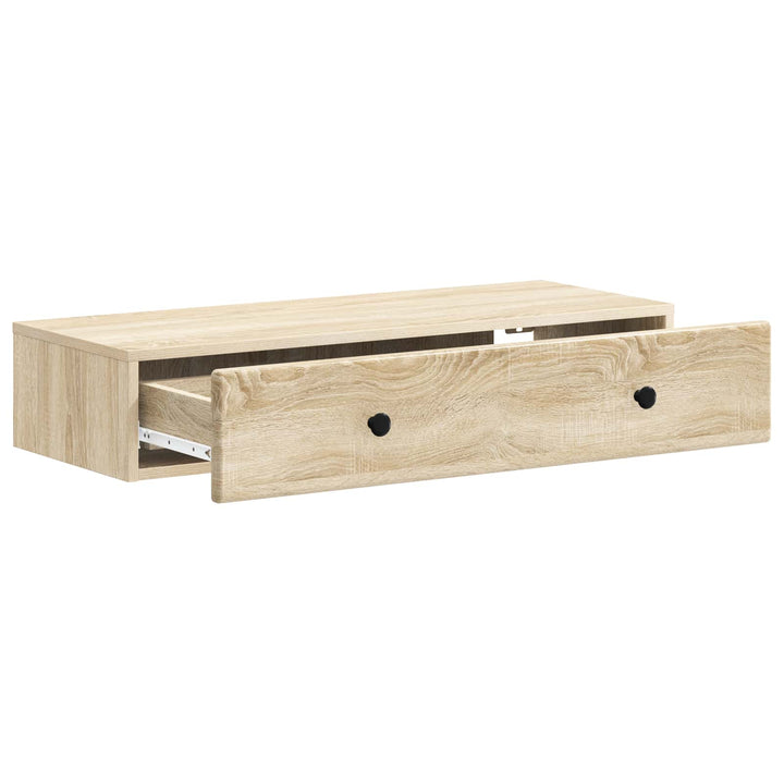 Væghængt Sideskab Sonoma-eg 87,5 x 34,5 x 17 cm Konstrueret træ