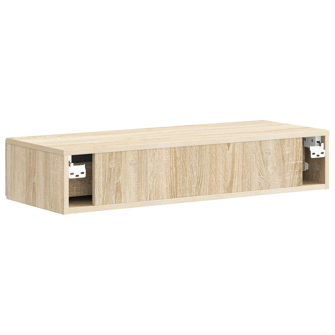 Væghængt Sideskab Sonoma-eg 87,5 x 34,5 x 17 cm Konstrueret træ