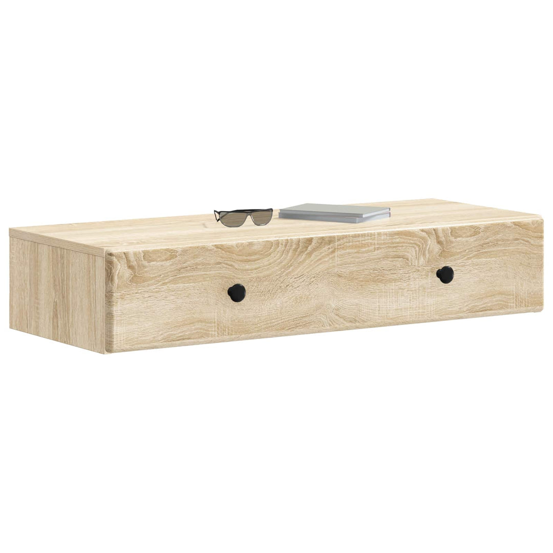 Væghængt Sideskab Sonoma-eg 87,5 x 34,5 x 17 cm Konstrueret træ
