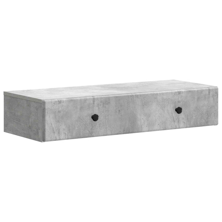 Væghængt Sideskab Betongrå 87,5 x 34,5 x 17 cm Konstrueret træ