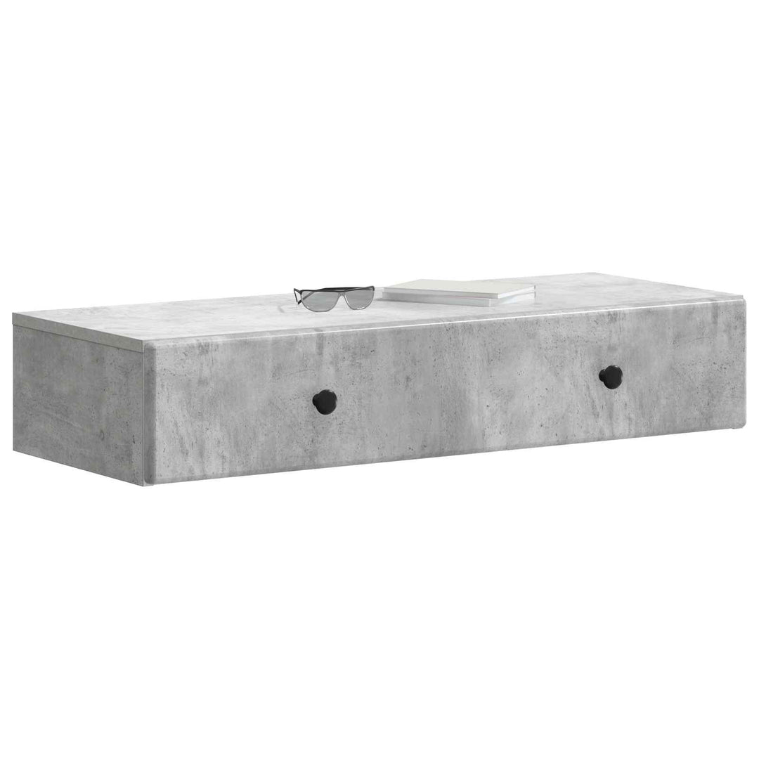 Væghængt Sideskab Betongrå 87,5 x 34,5 x 17 cm Konstrueret træ