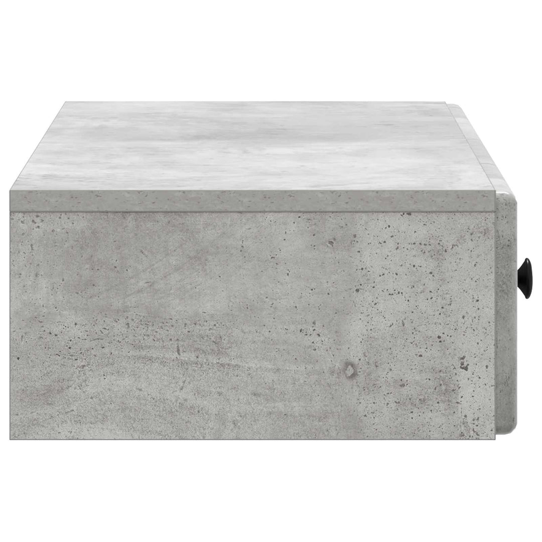 Væghængt Sideskab Betongrå 87,5 x 34,5 x 17 cm Konstrueret træ