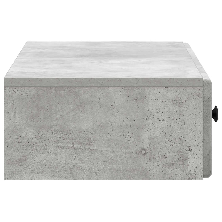 Væghængt Sideskab Betongrå 87,5 x 34,5 x 17 cm Konstrueret træ