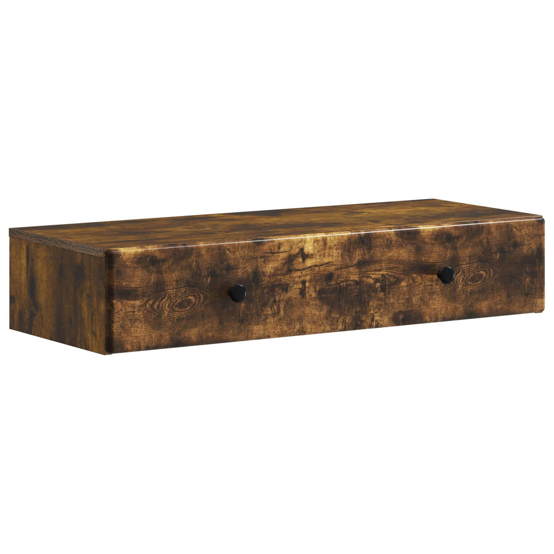 Væghængt Sideskab Røget eg 87,5 x 34,5 x 17 cm Konstrueret træ