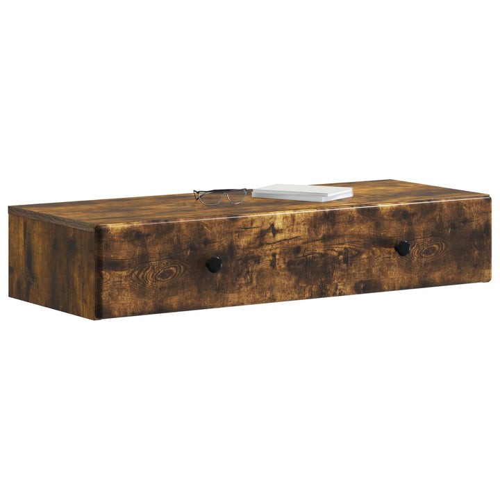 Væghængt Sideskab Røget eg 87,5 x 34,5 x 17 cm Konstrueret træ