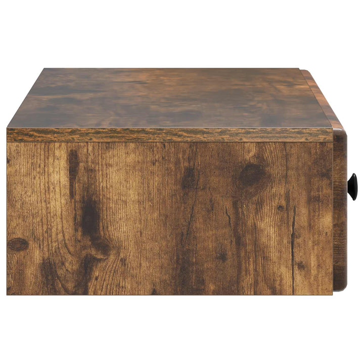 Væghængt Sideskab Røget eg 87,5 x 34,5 x 17 cm Konstrueret træ