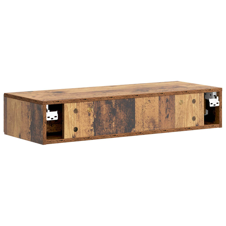 Væghængt Sideskab Gammelt træ 87,5 x 34,5 x 17 cm