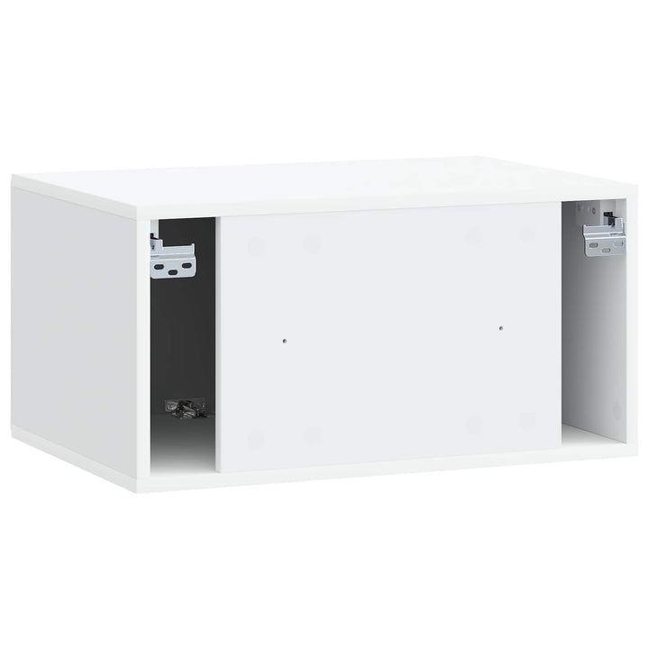 Væghængt TV-skab 59,5 x 41 x 30 cm Hvid Konstrueret træ