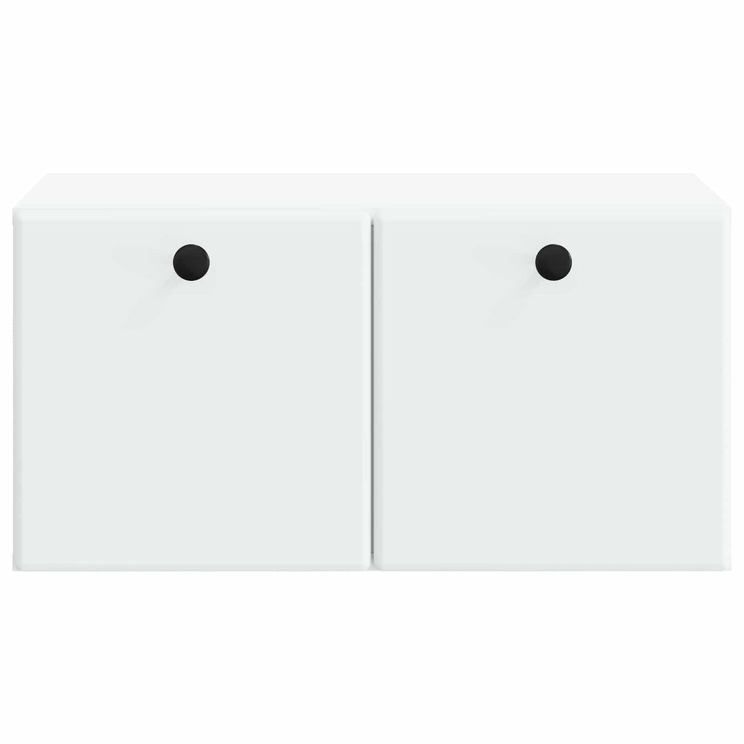 Væghængt TV-skab 59,5 x 41 x 30 cm Hvid Konstrueret træ