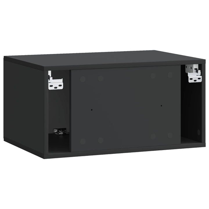 Væghængt TV-skab 59,5 x 41 x 30 cm Sort Konstrueret træ