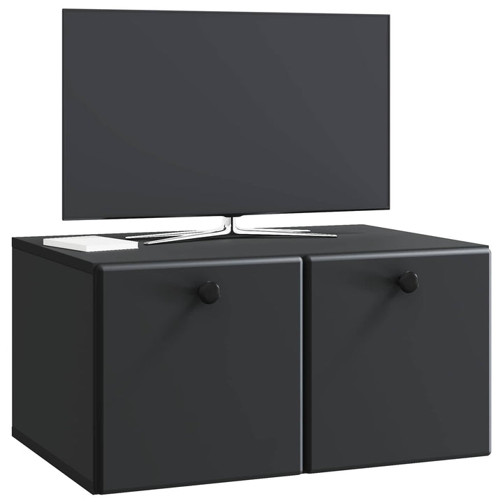Væghængt TV-skab 59,5 x 41 x 30 cm Sort Konstrueret træ