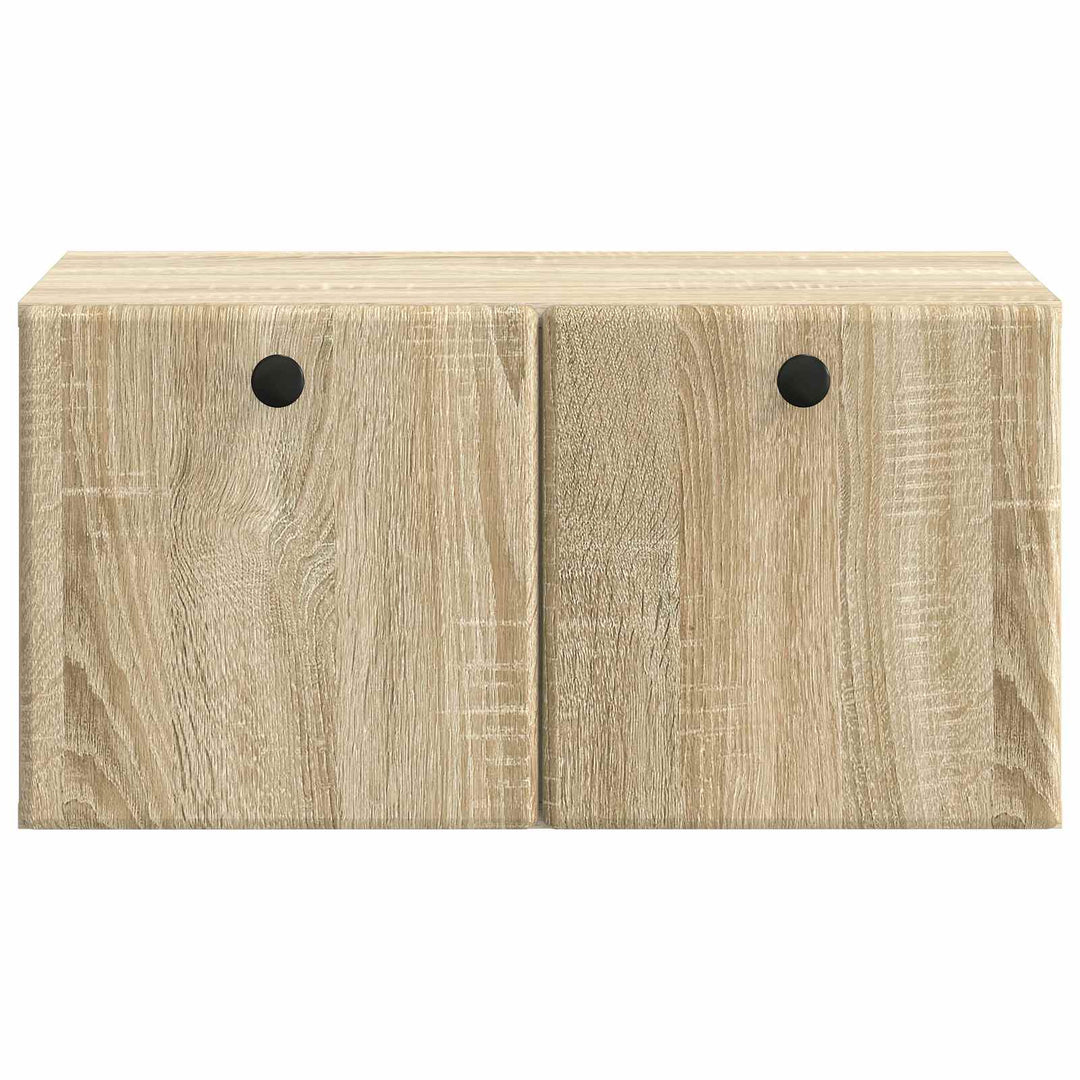 Væghængt TV-skab 59,5 x 41 x 30 cm Sonoma-eg Konstrueret træ
