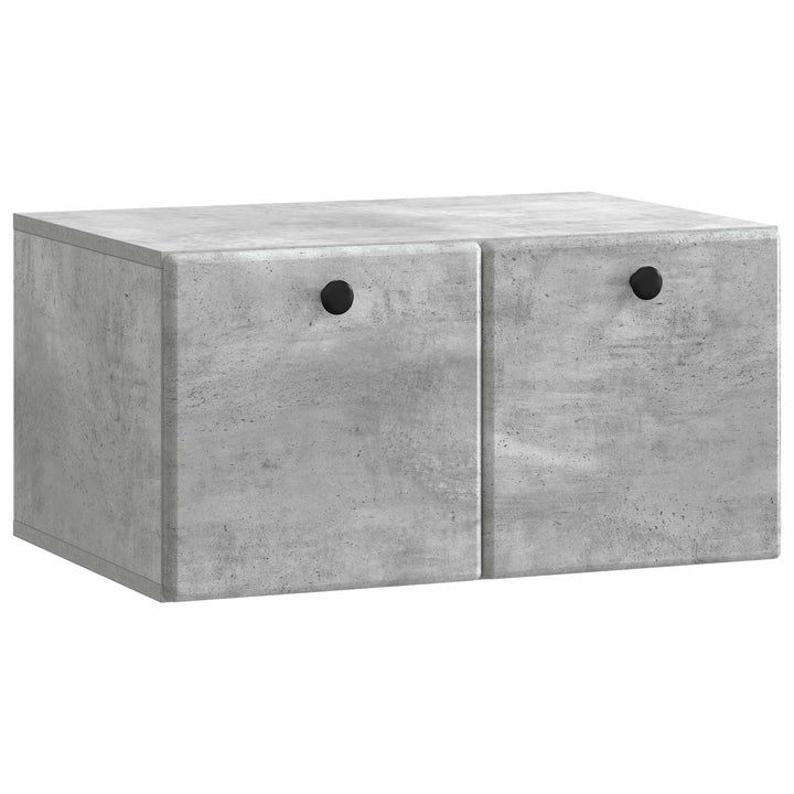 Væghængt TV-skab 59,5 x 41 x 30 cm Betongrå Konstrueret træ