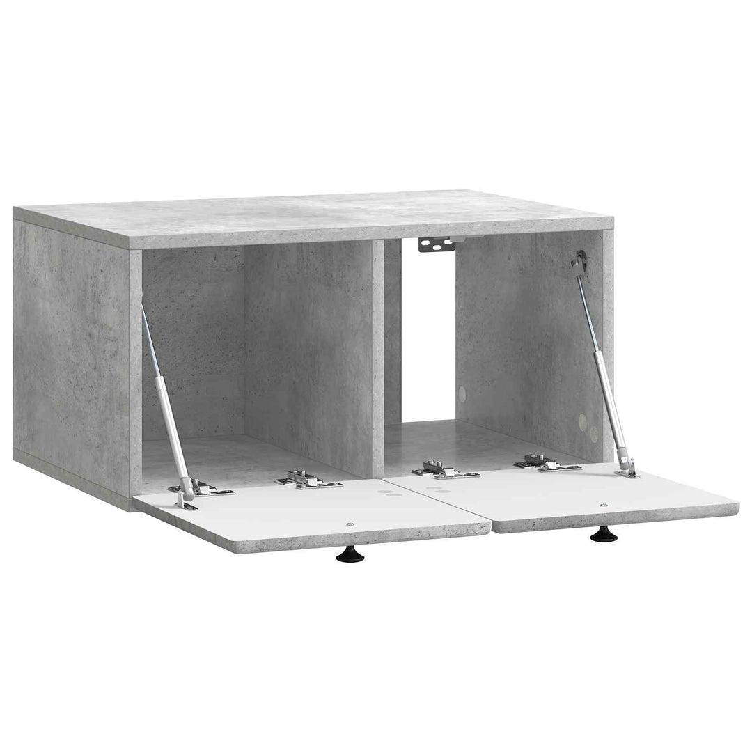 Væghængt TV-skab 59,5 x 41 x 30 cm Betongrå Konstrueret træ