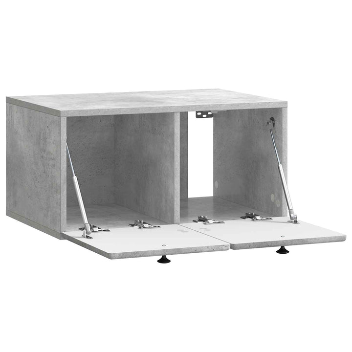 Væghængt TV-skab 59,5 x 41 x 30 cm Betongrå Konstrueret træ