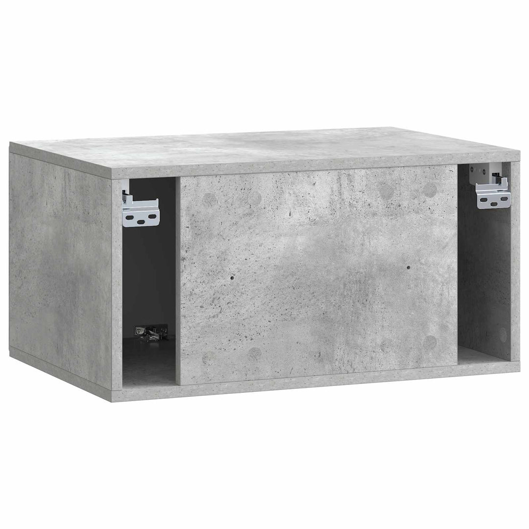Væghængt TV-skab 59,5 x 41 x 30 cm Betongrå Konstrueret træ